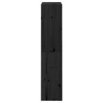 vidaXL Bibliotecă/Separator cameră negru 60x30x135,5 cm lemn masiv pin