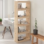 vidaXL Bibliotecă/Separator cameră, 60x30x167,5 cm, lemn masiv pin vidaXL Bibliotecă/Separator cameră, 60x30x167,5 cm, lemn masiv pin