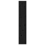 vidaXL Bibliotecă/Separator cameră negru 60x30x167,5 cm lemn masiv pin
