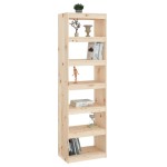 vidaXL Bibliotecă/Separator cameră, 60x30x199,5 cm, lemn masiv de pin vidaXL Bibliotecă/Separator cameră, 60x30x199,5 cm, lemn masiv de pin