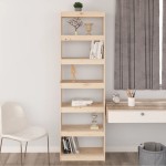 vidaXL Bibliotecă/Separator cameră, 60x30x199,5 cm, lemn masiv de pin vidaXL Bibliotecă/Separator cameră, 60x30x199,5 cm, lemn masiv de pin