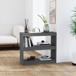 vidaXL Bibliotecă/Separator cameră gri 80x30x71,5 cm lemn masiv de pin vidaXL Bibliotecă/Separator cameră gri 80x30x71,5 cm lemn masiv de pin