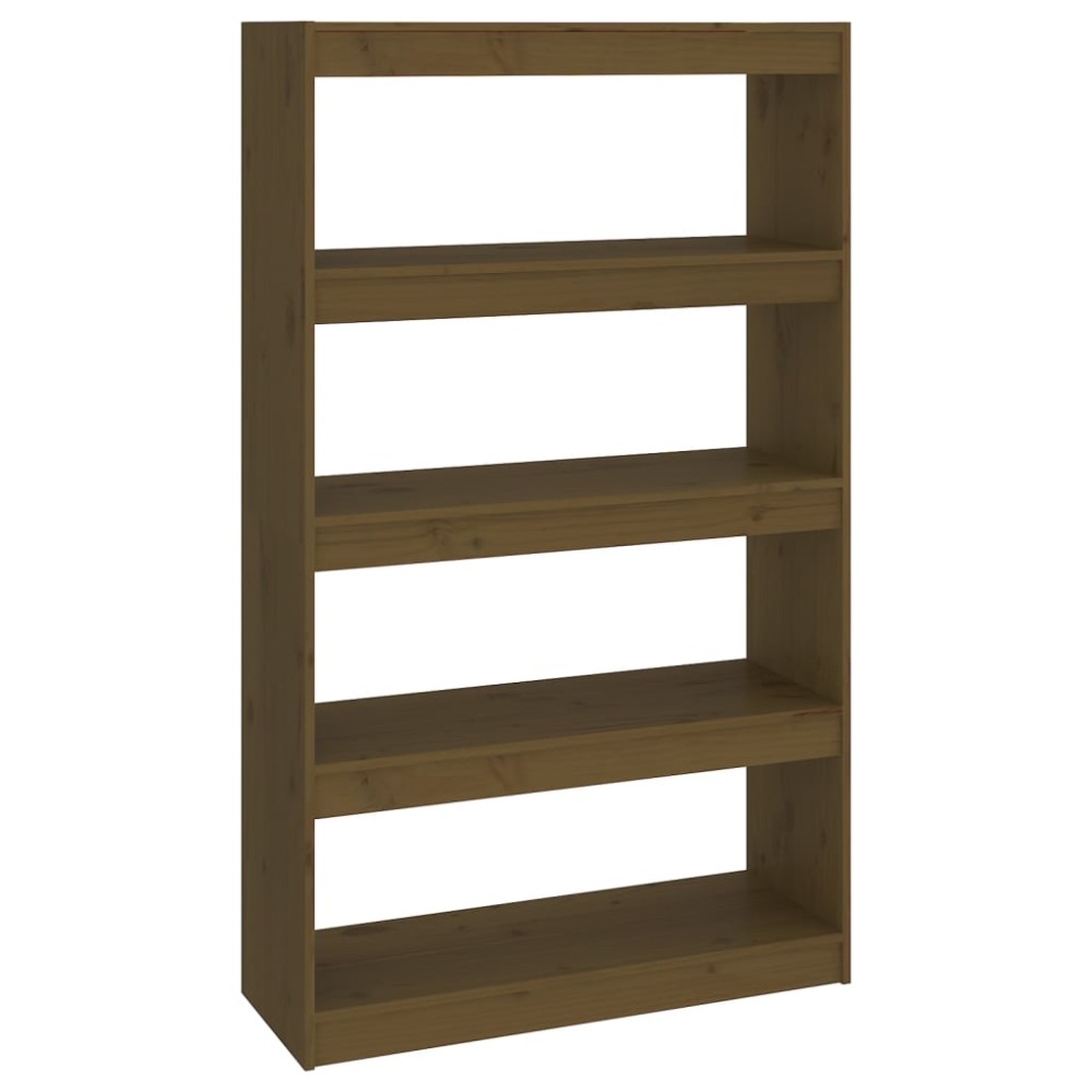 vidaXL Bibliotecă/Separator cameră maro miere 80x30x135,5 cm lemn pin