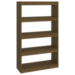 vidaXL Bibliotecă/Separator cameră maro miere 80x30x135,5 cm lemn pin vidaXL Bibliotecă/Separator cameră maro miere 80x30x135,5 cm lemn pin
