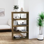 vidaXL Bibliotecă/Separator cameră maro miere 80x30x135,5 cm lemn pin vidaXL Bibliotecă/Separator cameră maro miere 80x30x135,5 cm lemn pin