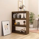 vidaXL Bibliotecă/Separator cameră, maro miere, 100x30x103 cm lemn pin