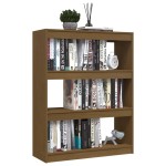 vidaXL Bibliotecă/Separator cameră, maro miere, 100x30x103 cm lemn pin
