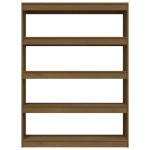 vidaXL Bibliotecă/Separator cameră maro miere 100x30x135,5 cm lemn pin