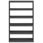 vidaXL Bibliotecă/Separator cameră, gri 100x30x167,5 cm lemn masiv pin vidaXL Bibliotecă/Separator cameră, gri 100x30x167,5 cm lemn masiv pin