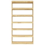 vidaXL Bibliotecă/Separator cameră, 100x30x200 cm, lemn masiv pin vidaXL Bibliotecă/Separator cameră, 100x30x200 cm, lemn masiv pin