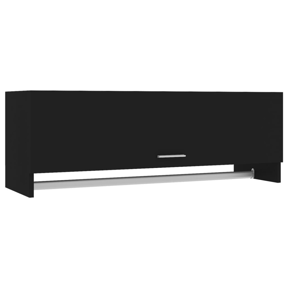 vidaXL Șifonier, negru, 100x32,5x35 cm, PAL