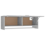 vidaXL Șifonier, gri beton, 100x32,5x35 cm, PAL