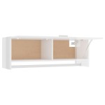 vidaXL Șifonier, alb extralucios, 100x32,5x35 cm, PAL vidaXL Șifonier, alb extralucios, 100x32,5x35 cm, PAL