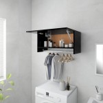 vidaXL Șifonier, negru, 70x32,5x35 cm, PAL vidaXL Șifonier, negru, 70x32,5x35 cm, PAL