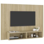 vidaXL Comodă TV de perete, stejar sonoma, 120x23,5x90 cm, PAL