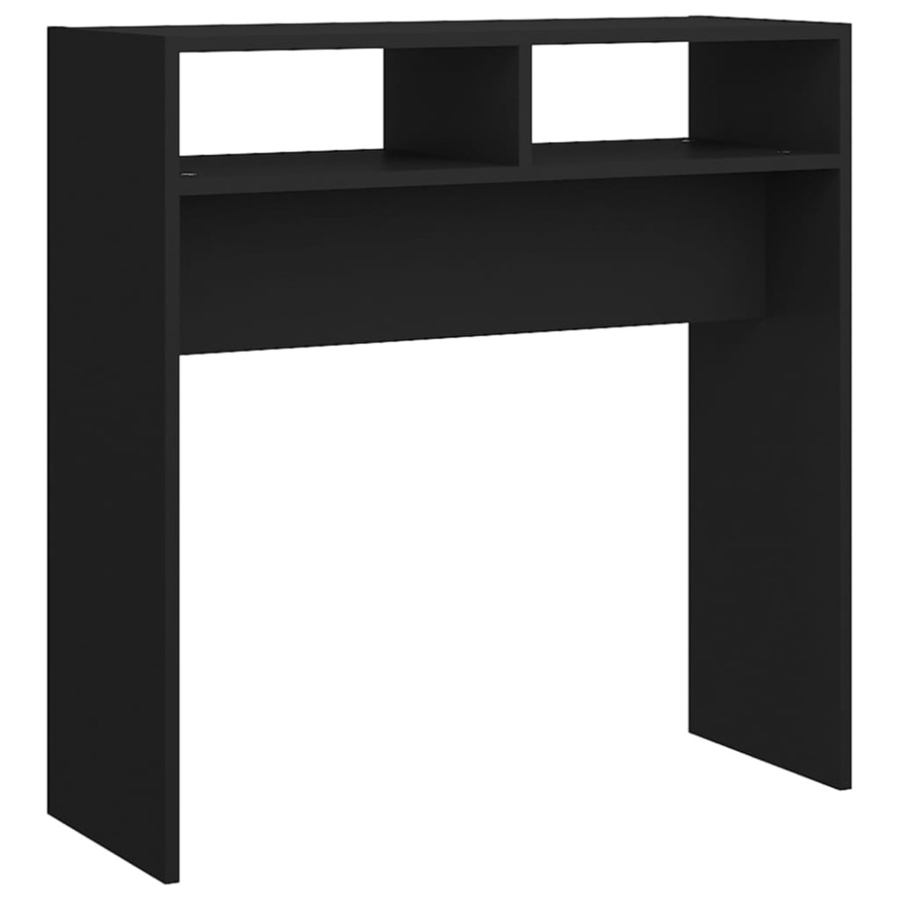 vidaXL Masă consolă, negru, 78x30x80 cm, PAL