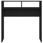 vidaXL Masă consolă, negru, 78x30x80 cm, PAL vidaXL Masă consolă, negru, 78x30x80 cm, PAL