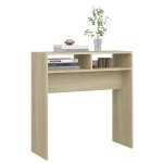 vidaXL Masă consolă, stejar sonoma, 78x30x80 cm, PAL vidaXL Masă consolă, stejar sonoma, 78x30x80 cm, PAL