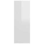 vidaXL Masă consolă, alb extralucios, 78x30x80 cm, lemn prelucrat vidaXL Masă consolă, alb extralucios, 78x30x80 cm, lemn prelucrat