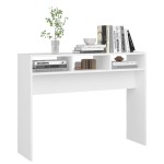 vidaXL Masă consolă, alb, 105x30x80 cm, PAL vidaXL Masă consolă, alb, 105x30x80 cm, PAL