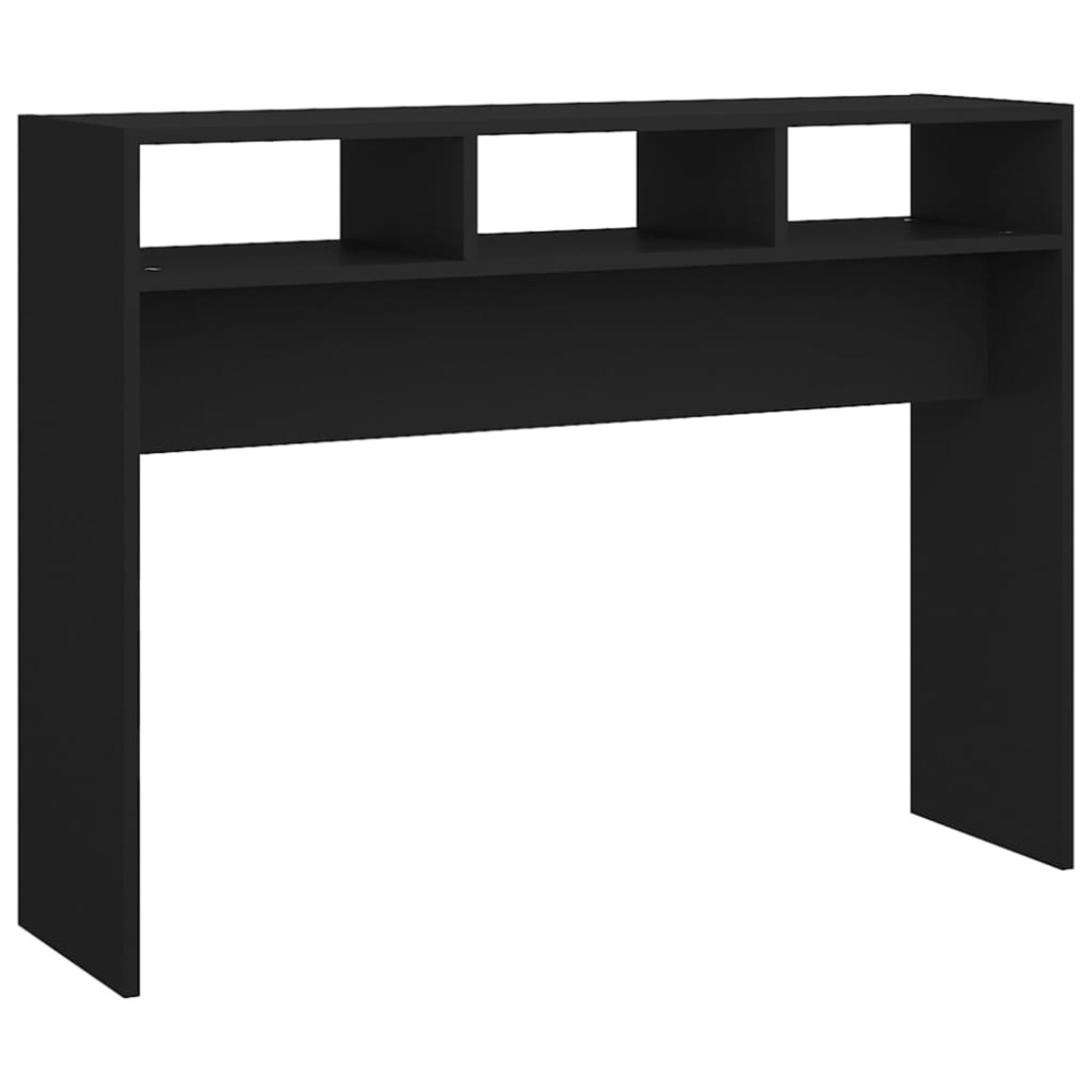 vidaXL Masă consolă, negru, 105x30x80 cm, PAL