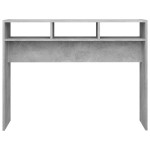 vidaXL Masă consolă, gri beton, 105x30x80 cm, PAL
