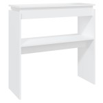 vidaXL Masă consolă, alb, 80x30x80 cm, PAL vidaXL Masă consolă, alb, 80x30x80 cm, PAL
