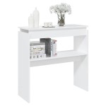 vidaXL Masă consolă, alb, 80x30x80 cm, PAL vidaXL Masă consolă, alb, 80x30x80 cm, PAL