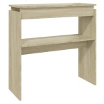 vidaXL Masă consolă, stejar sonoma, 80x30x80 cm, PAL vidaXL Masă consolă, stejar sonoma, 80x30x80 cm, PAL