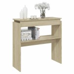 vidaXL Masă consolă, stejar sonoma, 80x30x80 cm, PAL vidaXL Masă consolă, stejar sonoma, 80x30x80 cm, PAL