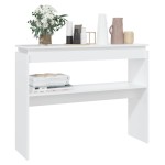 vidaXL Masă consolă, alb, 102x30x80 cm, PAL vidaXL Masă consolă, alb, 102x30x80 cm, PAL