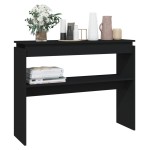 vidaXL Masă consolă, negru, 102x30x80 cm, PAL
