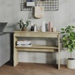 vidaXL Măsuță consolă, stejar sonoma, 102x30x80 cm, lemn prelucrat vidaXL Măsuță consolă, stejar sonoma, 102x30x80 cm, lemn prelucrat