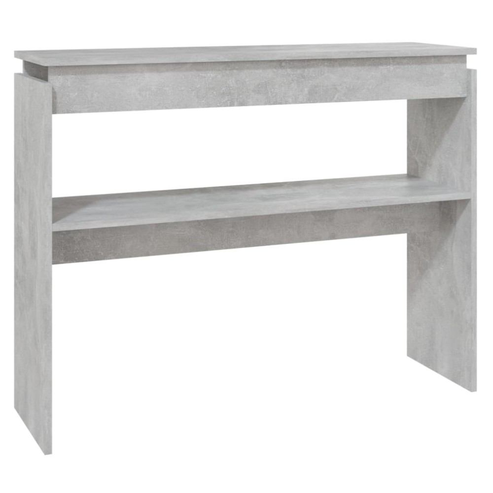 vidaXL Masă consolă, gri beton, 102x30x80 cm, PAL