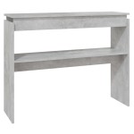 vidaXL Masă consolă, gri beton, 102x30x80 cm, PAL vidaXL Masă consolă, gri beton, 102x30x80 cm, PAL
