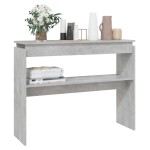 vidaXL Masă consolă, gri beton, 102x30x80 cm, PAL vidaXL Masă consolă, gri beton, 102x30x80 cm, PAL