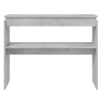 vidaXL Masă consolă, gri beton, 102x30x80 cm, PAL vidaXL Masă consolă, gri beton, 102x30x80 cm, PAL