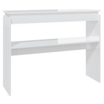 vidaXL Masă consolă, alb extralucios, 102x30x80 cm, PAL vidaXL Masă consolă, alb extralucios, 102x30x80 cm, PAL