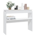 vidaXL Masă consolă, alb extralucios, 102x30x80 cm, PAL vidaXL Masă consolă, alb extralucios, 102x30x80 cm, PAL