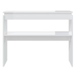 vidaXL Masă consolă, alb extralucios, 102x30x80 cm, PAL vidaXL Masă consolă, alb extralucios, 102x30x80 cm, PAL