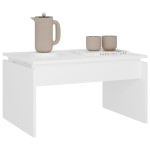 vidaXL Măsuță de cafea, alb, 68x50x38 cm, lemn prelucrat