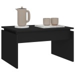 vidaXL Măsuță de cafea, negru, 68x50x38 cm, lemn prelucrat