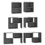 vidaXL Comodă TV, gri, 104x30x52 cm, PAL vidaXL Comodă TV, gri, 104x30x52 cm, PAL