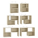 vidaXL Comodă TV, stejar sonoma, 104x30x52 cm, PAL vidaXL Comodă TV, stejar sonoma, 104x30x52 cm, PAL