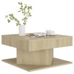 vidaXL Măsuță de cafea, stejar sonoma, 57x57x30 cm, lemn prelucrat vidaXL Măsuță de cafea, stejar sonoma, 57x57x30 cm, lemn prelucrat