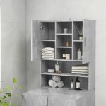vidaXL Dulap mașină de spălat, gri beton, 70,5x25,5x90 cm vidaXL Dulap mașină de spălat, gri beton, 70,5x25,5x90 cm
