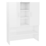 vidaXL Dulap mașină de spălat, alb extralucios, 70,5x25,5x90 cm vidaXL Dulap mașină de spălat, alb extralucios, 70,5x25,5x90 cm
