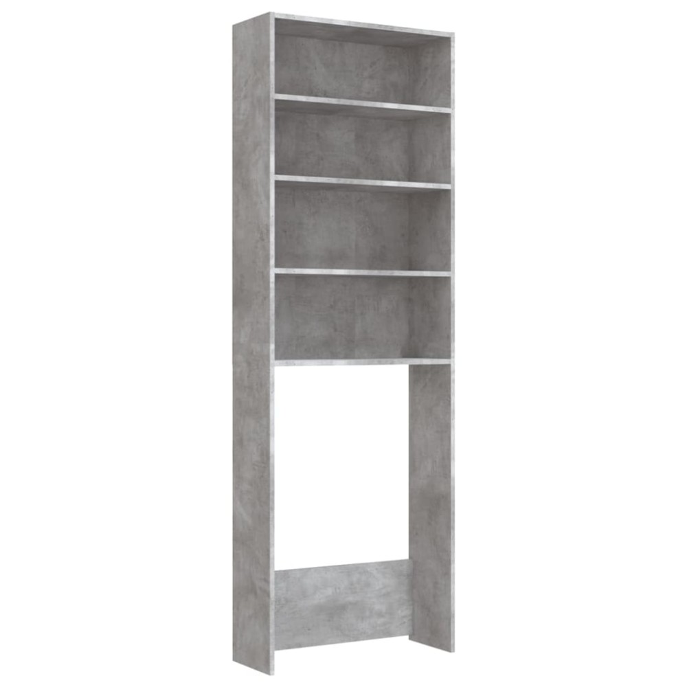 vidaXL Dulap mașină de spălat, gri beton, 64x24x190 cm