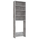 vidaXL Dulap mașină de spălat, gri beton, 64x24x190 cm vidaXL Dulap mașină de spălat, gri beton, 64x24x190 cm