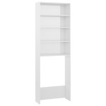 vidaXL Dulap mașina de spălat, alb extralucios, 64x24x190 cm vidaXL Dulap mașina de spălat, alb extralucios, 64x24x190 cm